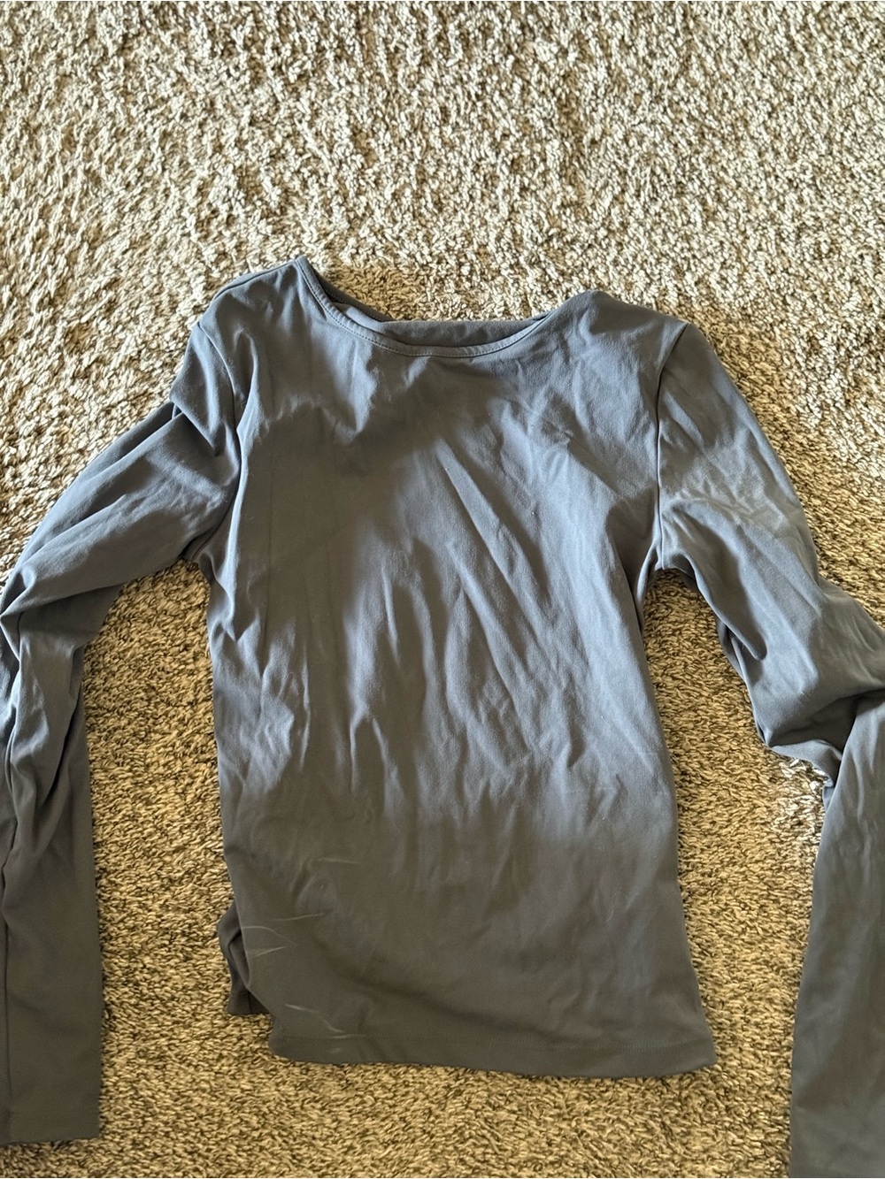 Garage Women’s Long Sleeve Crewneck Top - Gray